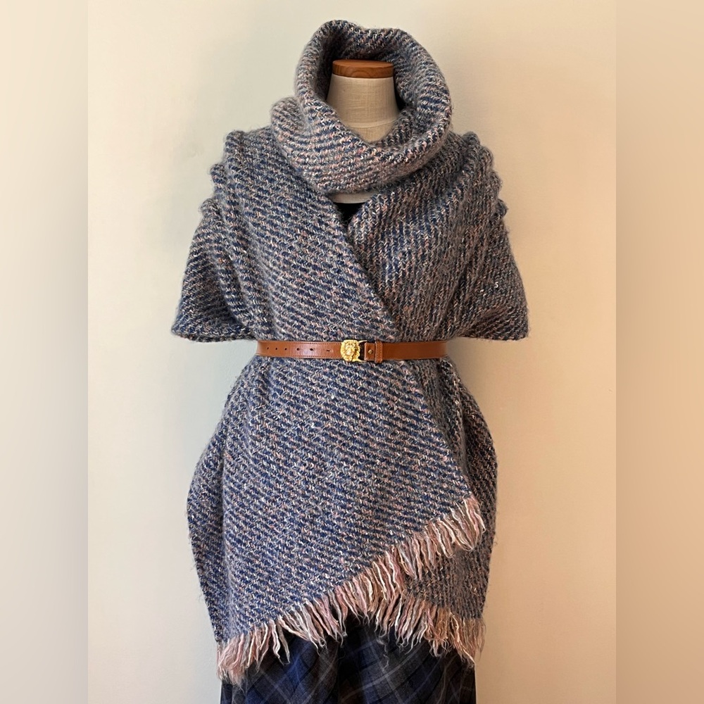 Outlander Costume Wool Wrap Shawl & Cowl Circle Scarf by Tapestries Ireland